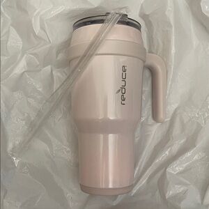 Reduce 40 oz Cold Hot Vacuum Insulated Stainless Steel Tumbler White Pink